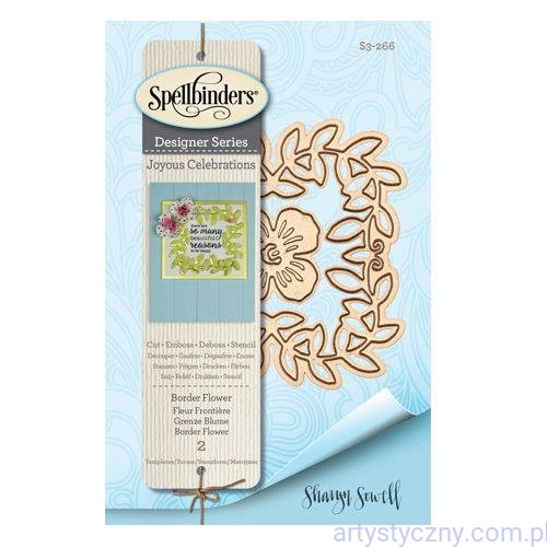 Wykrojniki Spellbinders Border Flower - Kwiatowa Ramka S3-266 opakowanie