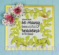 Wykrojniki Spellbinders Border Flower - Kwiatowa Ramka S3-266 przykładowa kartka