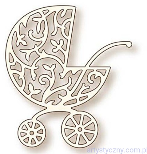 Wykrojnik WRS - Ornate Pram - Ornamentowy Wózek SD040