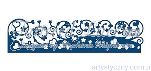 Wykrojnik Tattered Lace - Sweetness Border - Lamówka Serca TTL/D0570/D