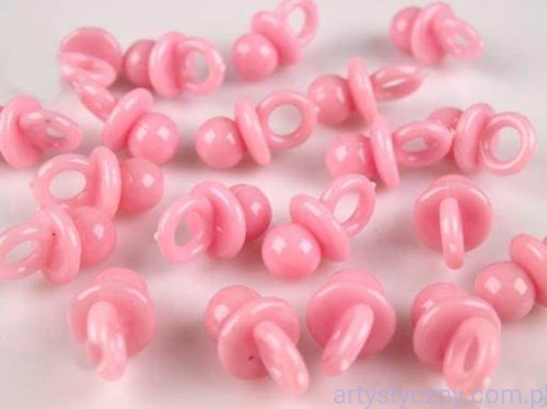 Aplikacje Zawieszki RÓŻOWE Smoczki 20mm - 10 sztuk