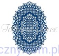Wykrojniki Tattered Lace -  Laced Edge Ovals - Serwetka Stokrotki ETL361