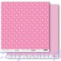 Papier do Scrapbookingu Śnieżynki - Elegantly Festive, Snowflakes Pink Crush - 30x30сm SCB220609804