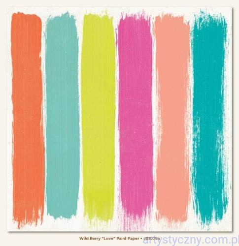 Papier do scrapbookingu - Love Paint - 30x30cm