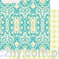 Papier Dwustronny, Party Time, Kwiaty Ornamenty 30x30сm