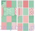 Papiery Ozdobne Joy - Floral - 15x30cm - 24 ark - 6011/0310