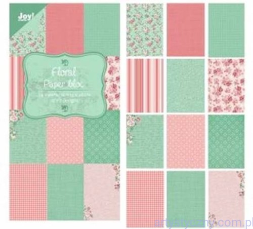 Papiery Ozdobne Joy - Floral - 15x30cm - 24 ark - 6011/0310