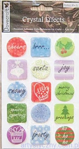 Naklejki Świąteczne Epoksydowe - Crystal Effects