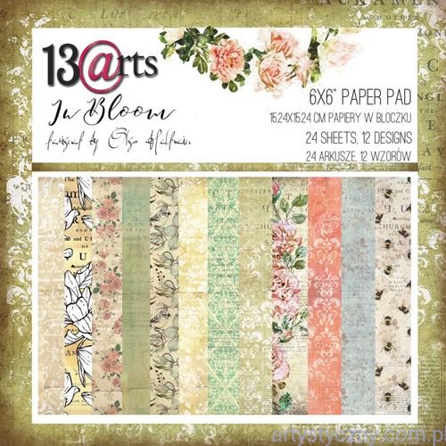 Zestaw papierów do scrapbookingu - 13@rts - In Bloom - 15x15cm