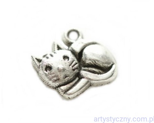 Metal Charms - Little Kitten - Kotek  - 4 szt