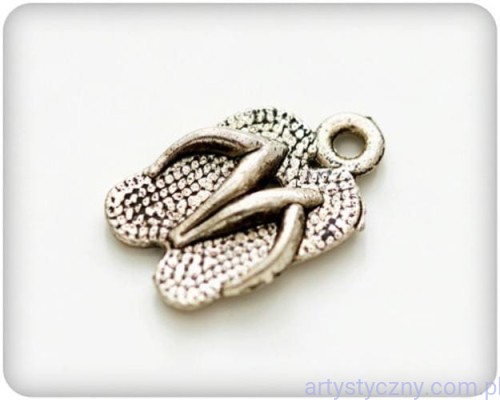 Metal Charms - Slippers - Klapki - 4 szt