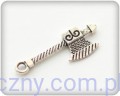 Metal Charms - Carved Axe - Rzeźbiony Topór - 4 szt