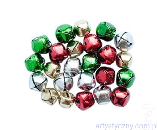 Metalowe Dzwonki Dzwoneczki Dekoracyjne 1cm, 24szt