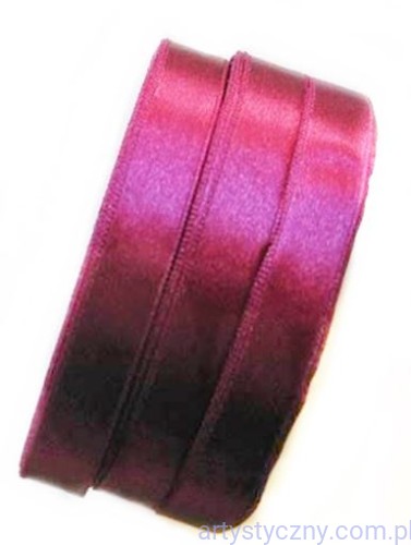 Tasiemka satynowa, wstążka 12mm - Purpurowa 187