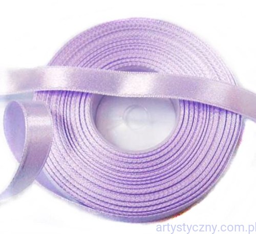 Tasiemka satynowa, wstążka 12mm - Liliowy 112