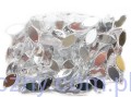 Szlifowane kamienie, dżety do przyszycia 7x15mm, 100szt, Crystal