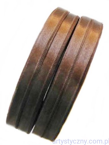 Tasiemka satynowa, wstążka atłasowa 6mm - Czekoladowa 130