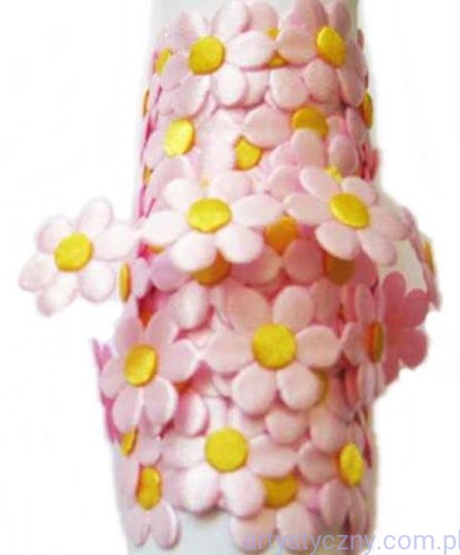 Aplikacje FANTAZJA Różowe Nagietki ~ 20 szt