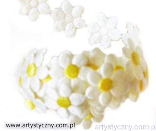 Aplikacje FANTAZJA Kremowe Nagietki ~ 20 szt