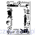 Wytłaczane Kartki Koperty 5 par ~ Sports