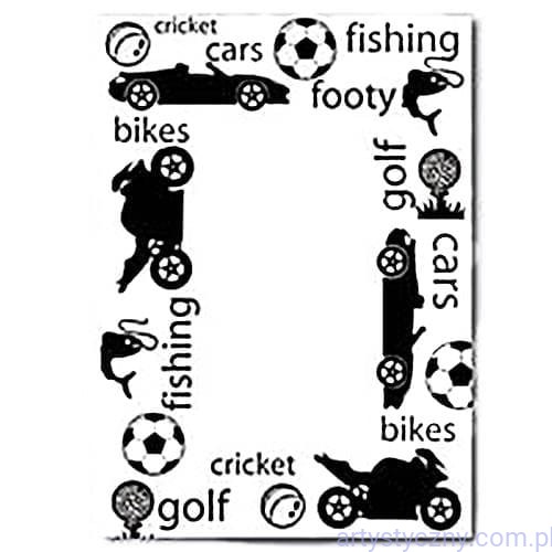 Wytłaczane Kartki Koperty 5 par ~ Sports