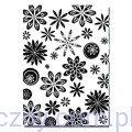 Wytłaczane Kartki Koperty w Kwiaty 5 par ~ Retro Floral