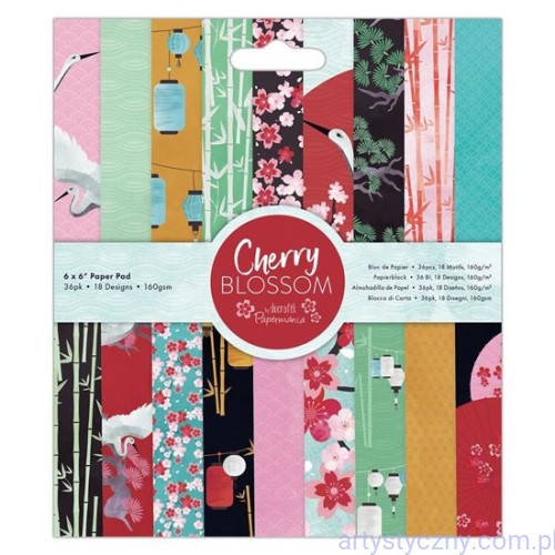 Papier Papermania Cherry Blossom - 15x15cm - 36 ark