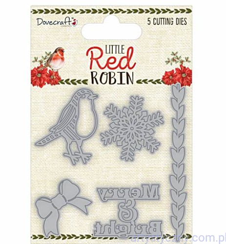 Wykrojniki Dovecraft (5szt) - Little Red Robin Steel Cutting Dies set