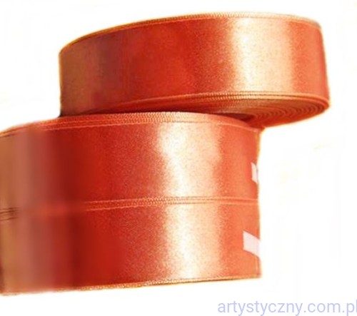 Tasiemka satynowa, wstążka atłasowa 25mm - Pomarańczowa z272.jpg