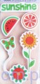 Stemple Cartus - Cling Stamps - Happy Sunshine - 6 sztuk