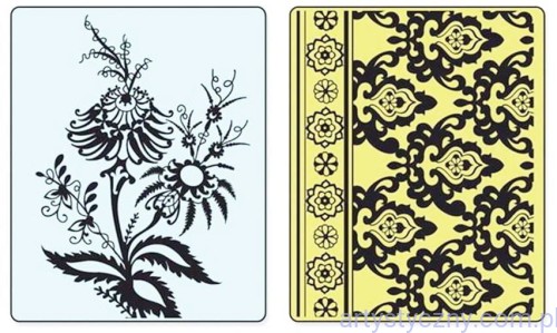2 Foldery Sizzix - Beatnik Bouquet Set - Kwiaty Ornamenty