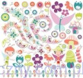 Pixie-Licious Ready-Set-Chip 12x12 Adhesive Chipboard Sheet.jpg Pixie-Licious - Ready-Set-Chip - Tekturowe Ozdoby 43 szt