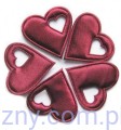 Duże Serca na kotyliony ~ Bordowe 10 sztuk