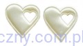Duże Serca na Kotyliony ~ Kremowe 100 sztuk