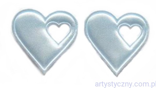 Duże Serca na Kotyliony ~ Błękitne 100 sztuk