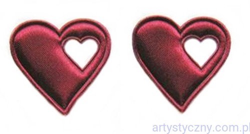 Duże Serca na Kotyliony ~ Bordowe 100 sztuk