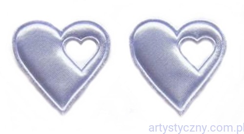 Duże Serca na kotyliony ~ Liliowe 100 sztuk