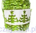Aplikacje Choinki Zielone Błyszczące ~ 30 sztuk