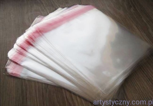 Woreczki foliowe Folijki Foliówki na Koperty KWADRATOWE - 16x18cm - 100 sztuk - Zamykane