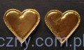 Duże Serca na kotyliony ~ Złote 10 sztuk