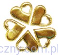 Duże Serca na kotyliony ~ Złote 10 sztuk