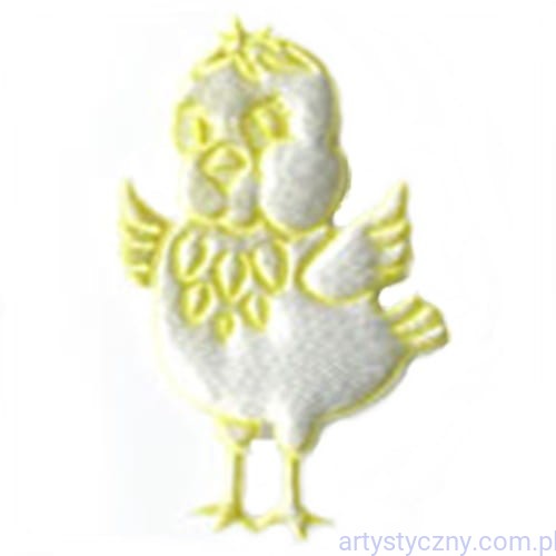Aplikacje wielkanocne Biało-Żółte Kurczaki Kurczaczki - 10szt