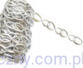 Aplikacje Srebrne Obrączki Podłużne ~ 25 sztuk