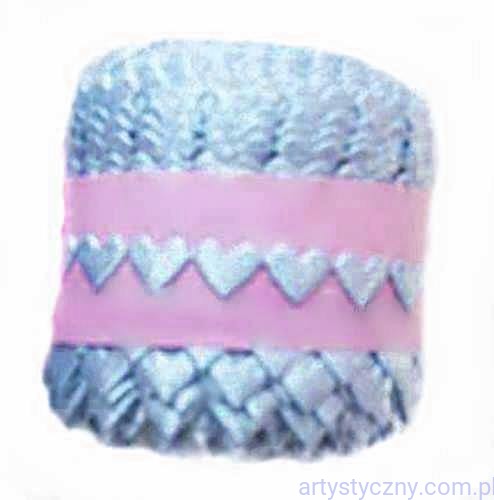 Niebieskie Aplikacje Serca Serduszka Mini ~ 119 szt ~ 1 metr