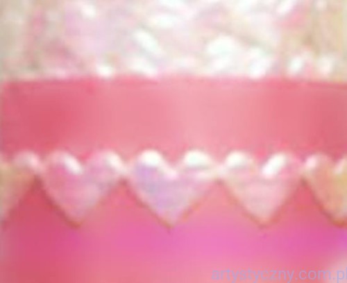 Perłowe Aplikacje Serca Serduszka Mini ~ 119 szt ~ 1 metr