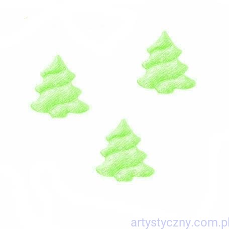 Aplikacje Choinki mini Młoda Zieleń - 20 sztuk