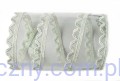 129A. Delikatna Koronka Listeczki - Pastelowa Zieleń - 5 metrów