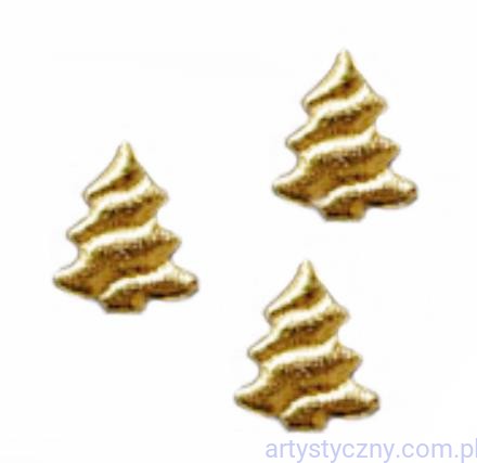 Aplikacje Choinki Mini Złote - 20 sztuk