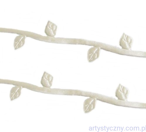 Aplikacje łodyga łodyżka gałązka KREMOWA ~ 1 metr