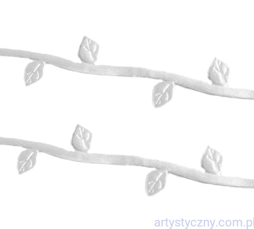 Aplikacje łodyga łodyżka gałązka BIAŁA ~ 1 metr